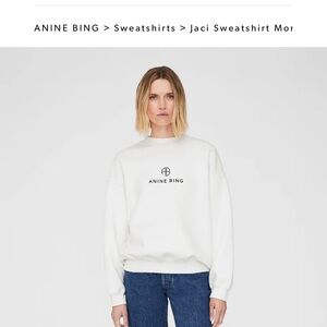 Anine Bing Women's White Sweatshirt
